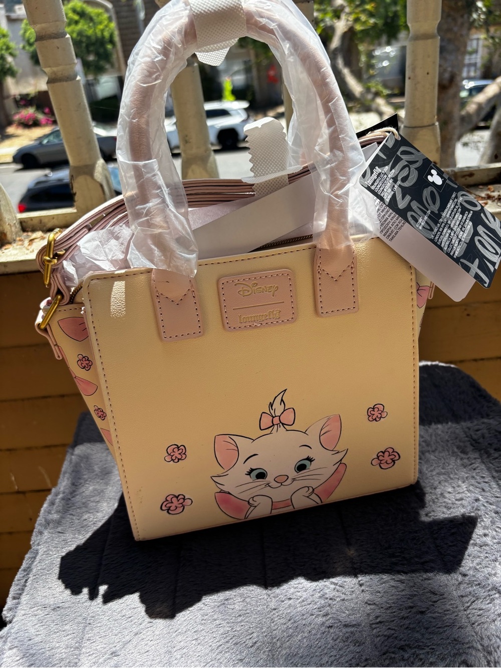 Disney Cream & Pink Marie Mini Satchel
